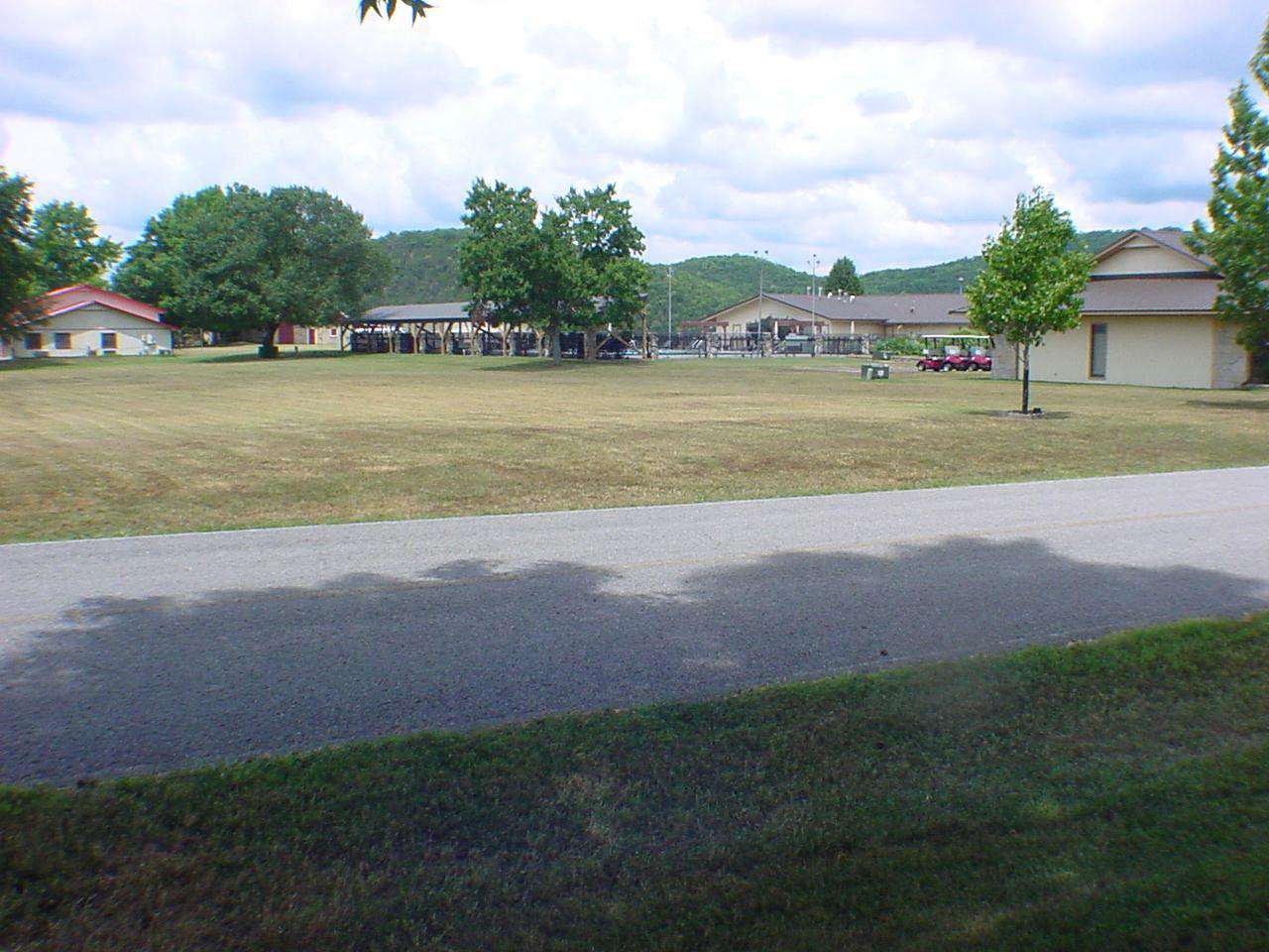 View of the rec center across the street