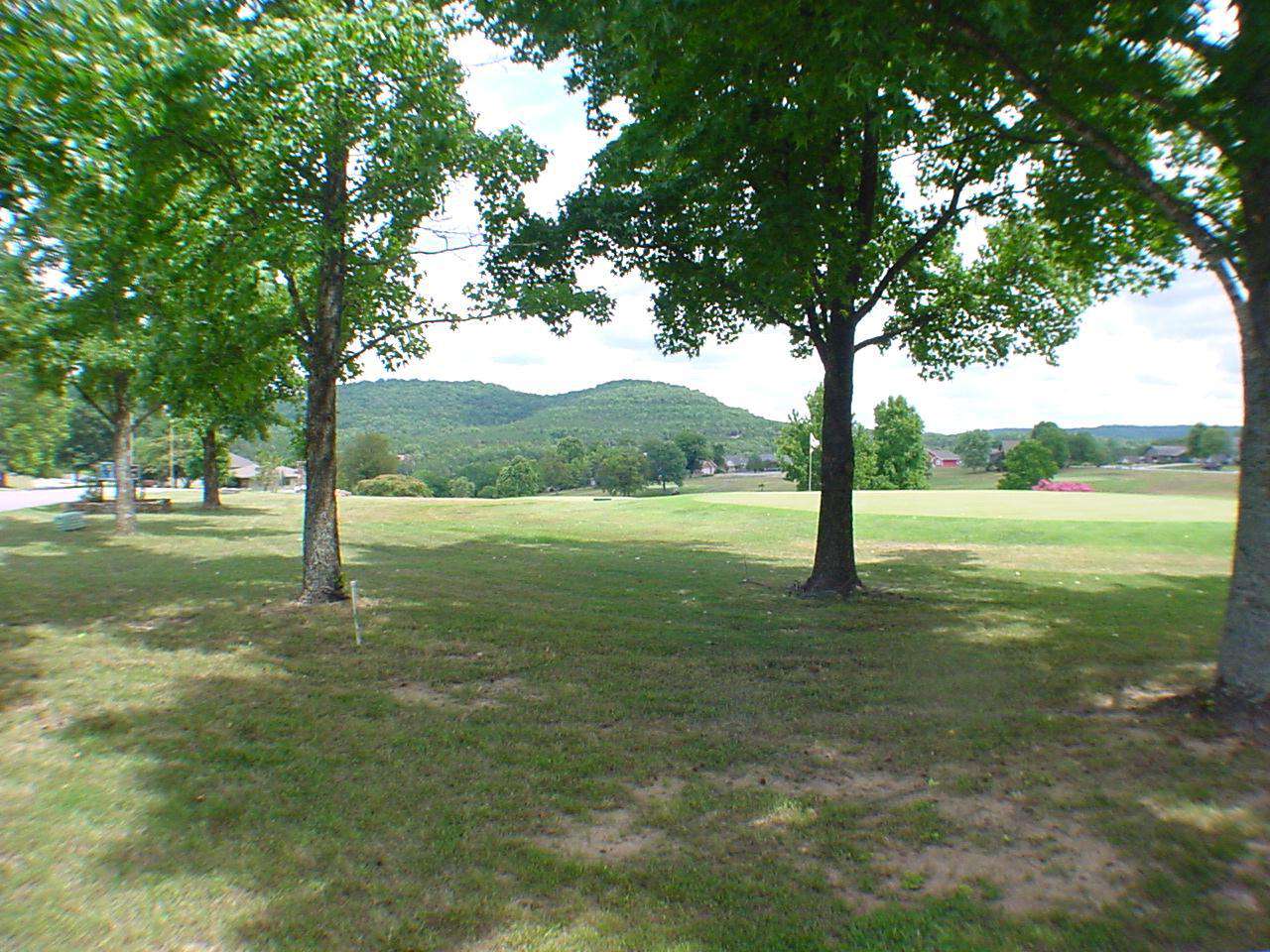 View of golf course from the deck