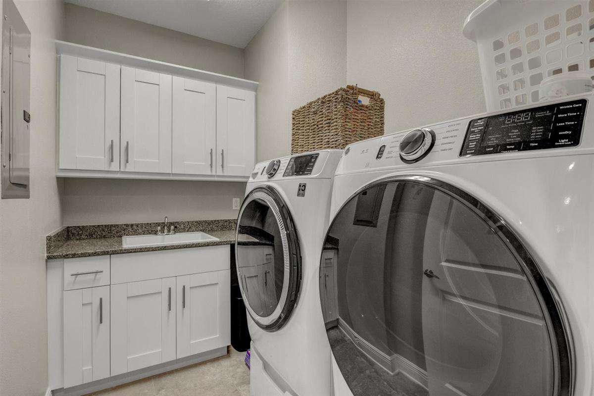 spacious laundry room inside condo