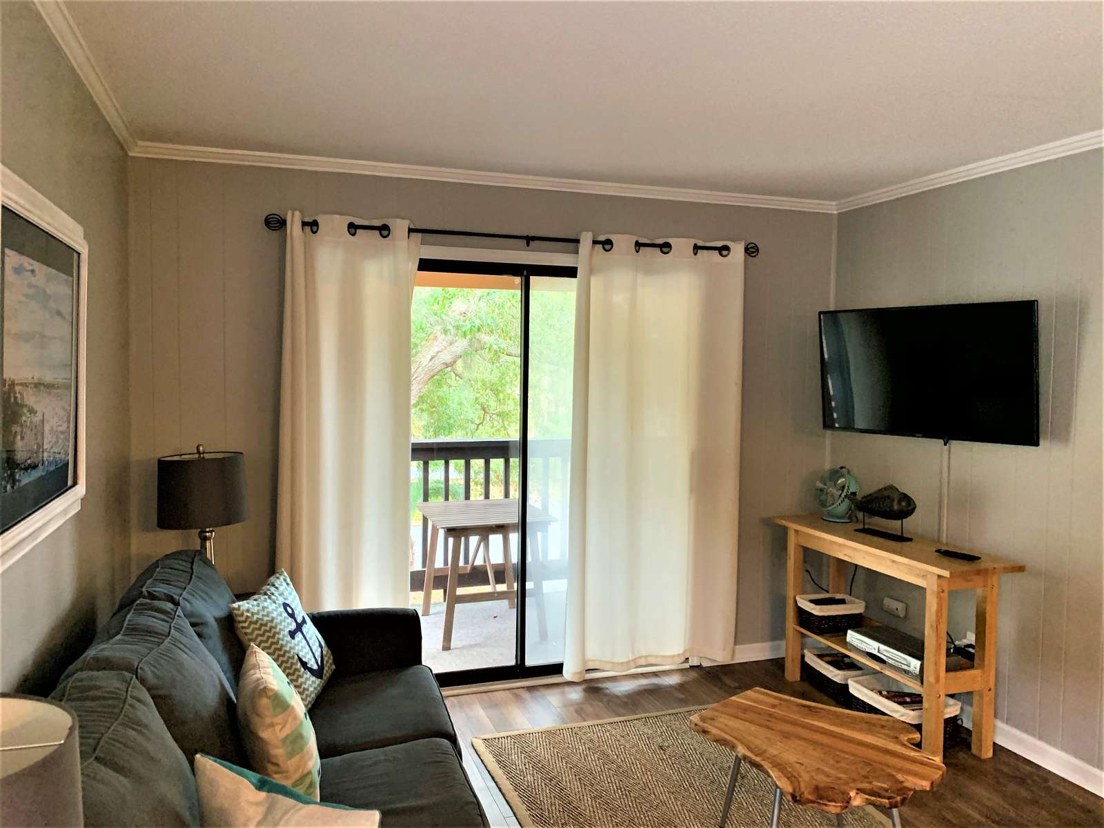 Flat Screen Smart TV in Living Room