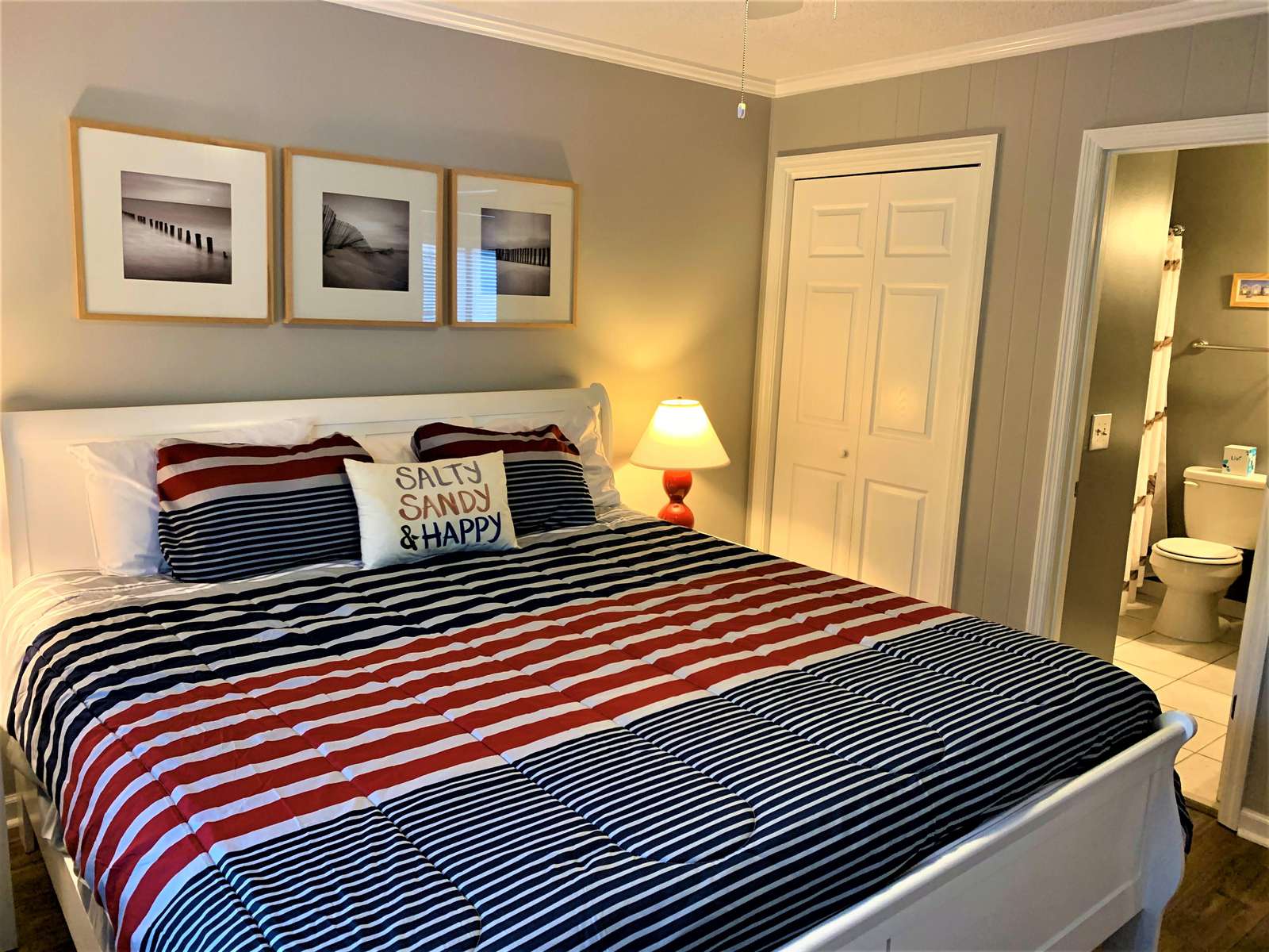 Nautical theme in Master with Private Bath