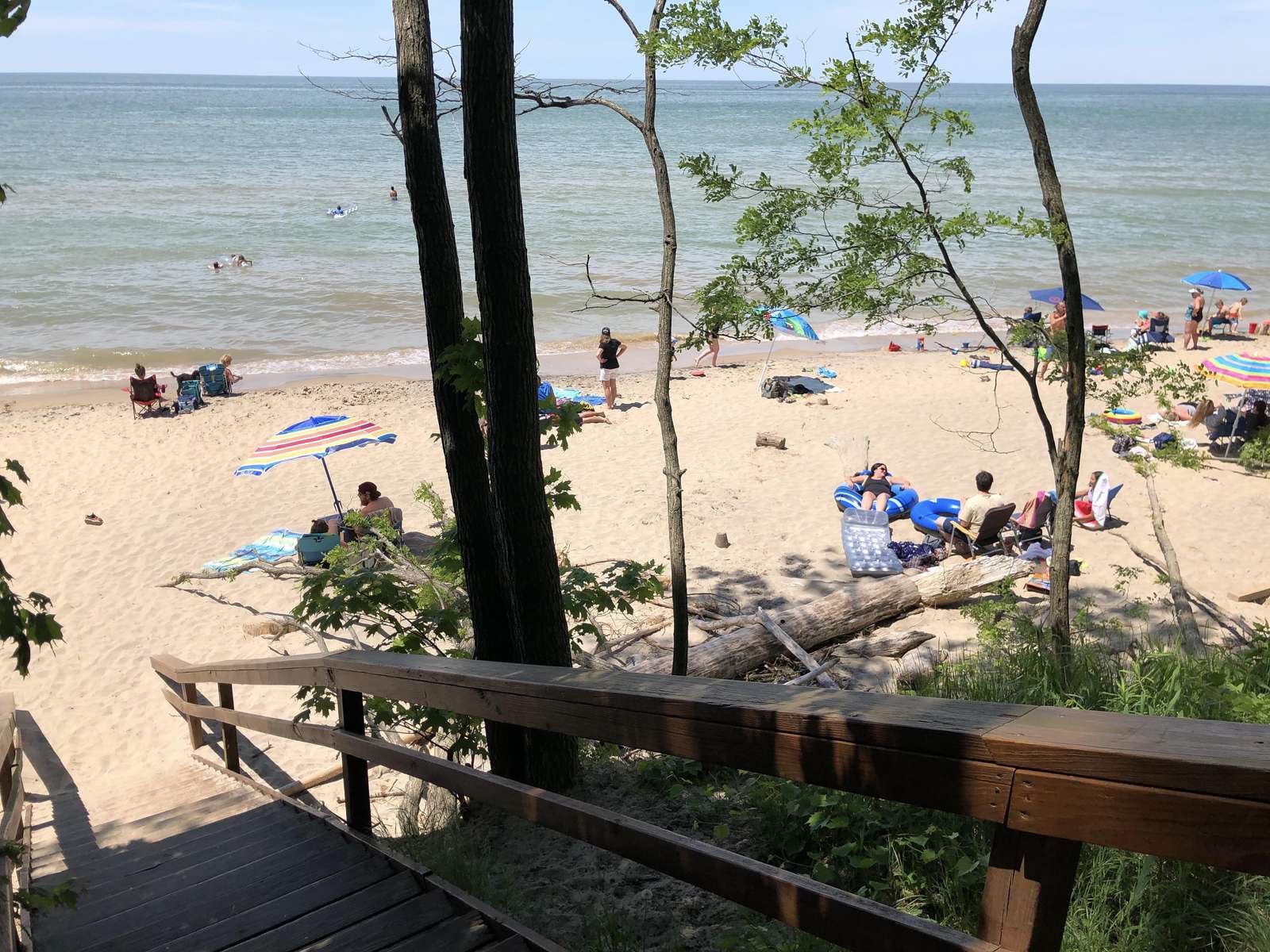 Beach view from stairs