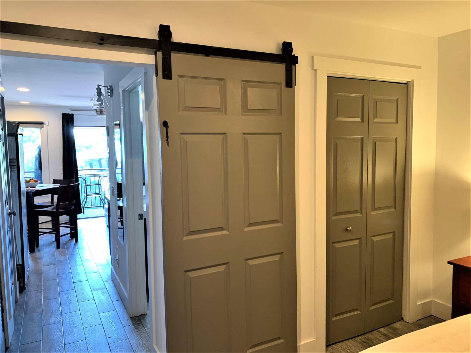 Barn Door for Sleeping Privacy in Bedroom