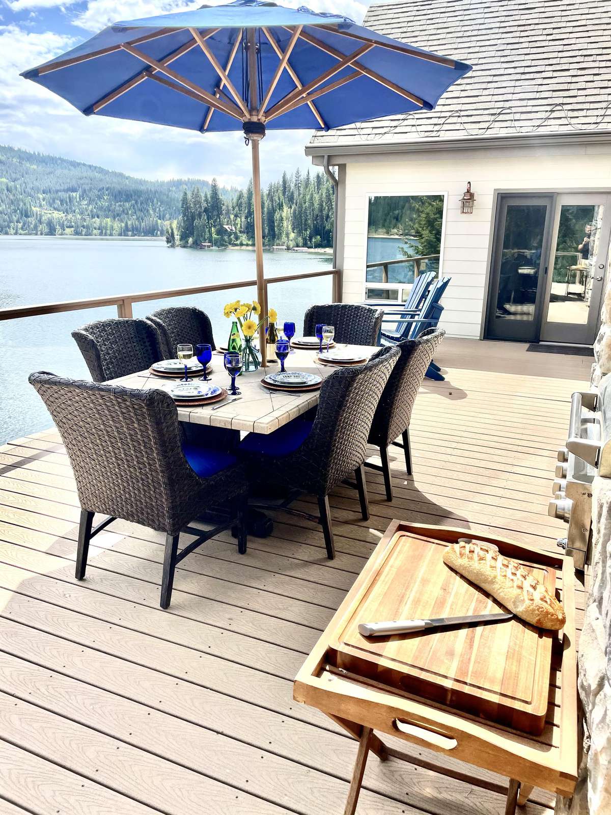 Upper Deck Dining table and BBQ