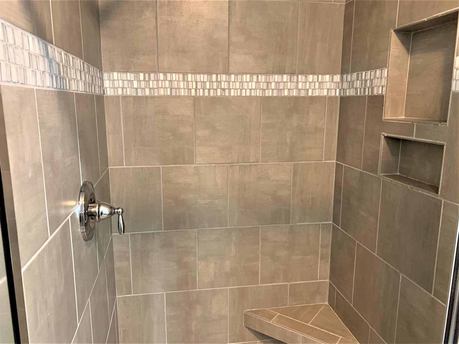 Walk-in Tiled Shower on 3rd Floor