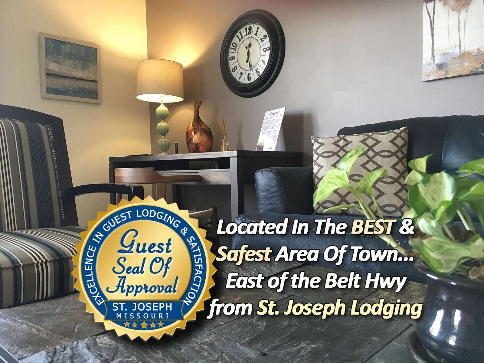 Cozy living room with stylish seating and warm lighting - property