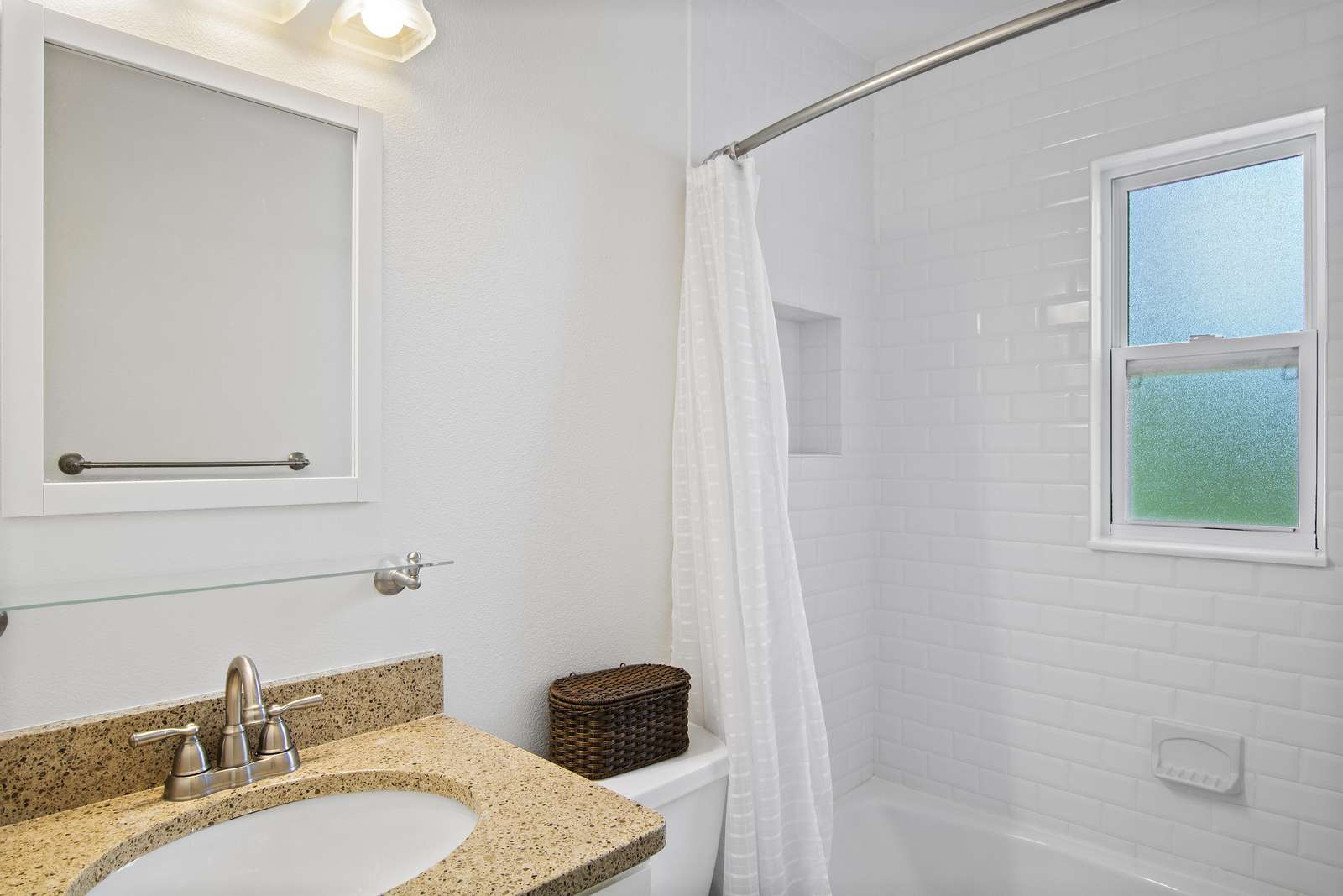 Bathroom with tub / shower combination