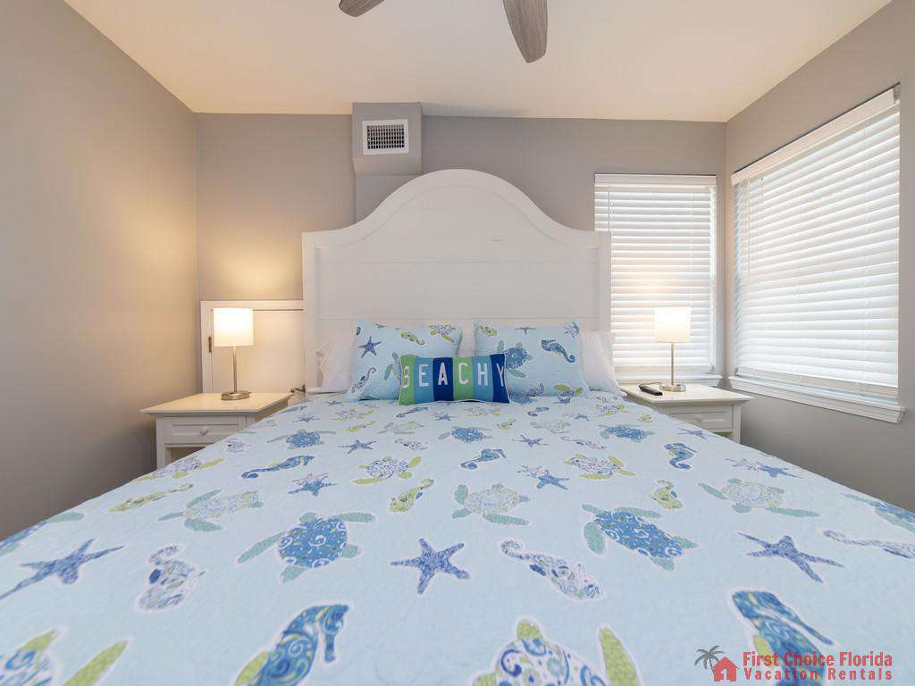 Sea Renity Bed with Light at Windows