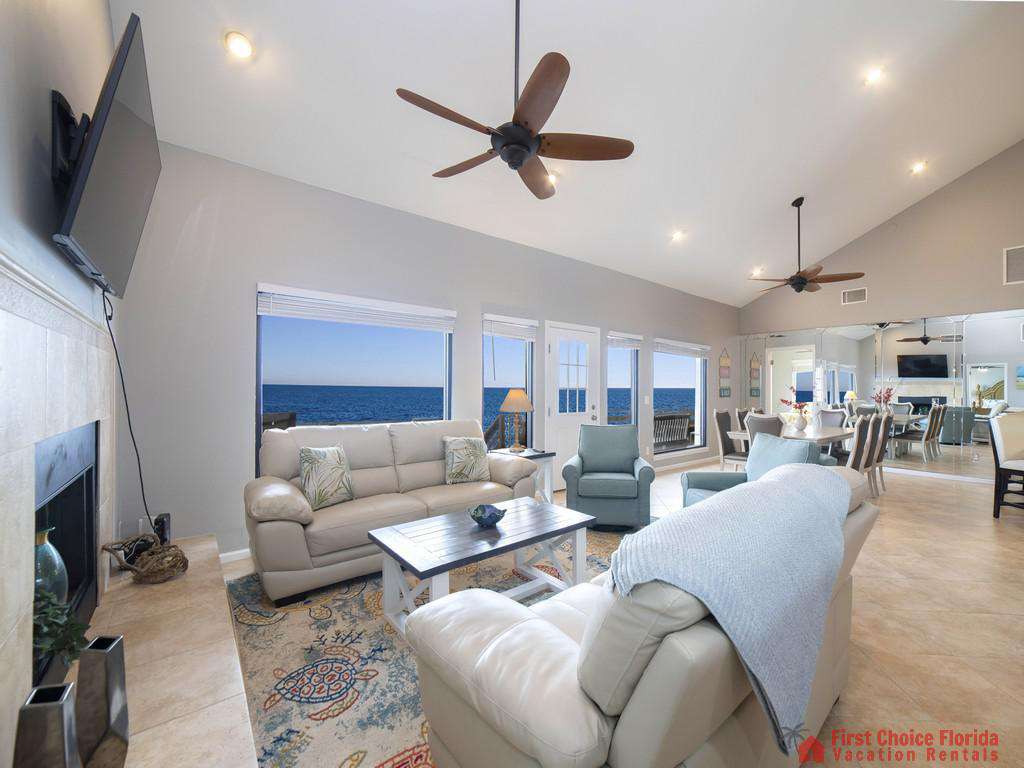 Sea Renity Living Room to Dining Area