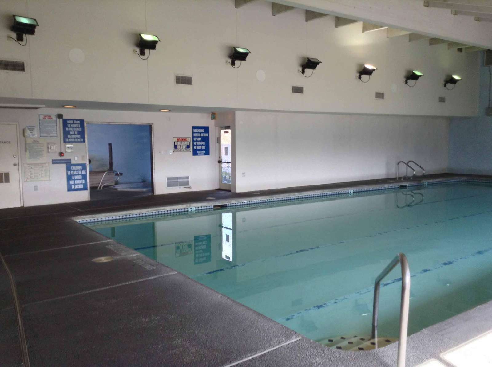 Heated indoor pool