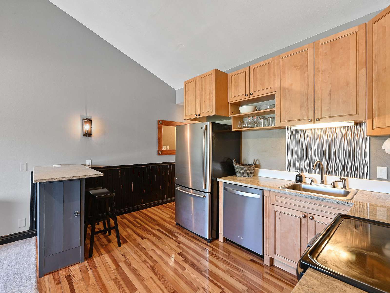 Kitchen Space w/View to Entrance Hallway