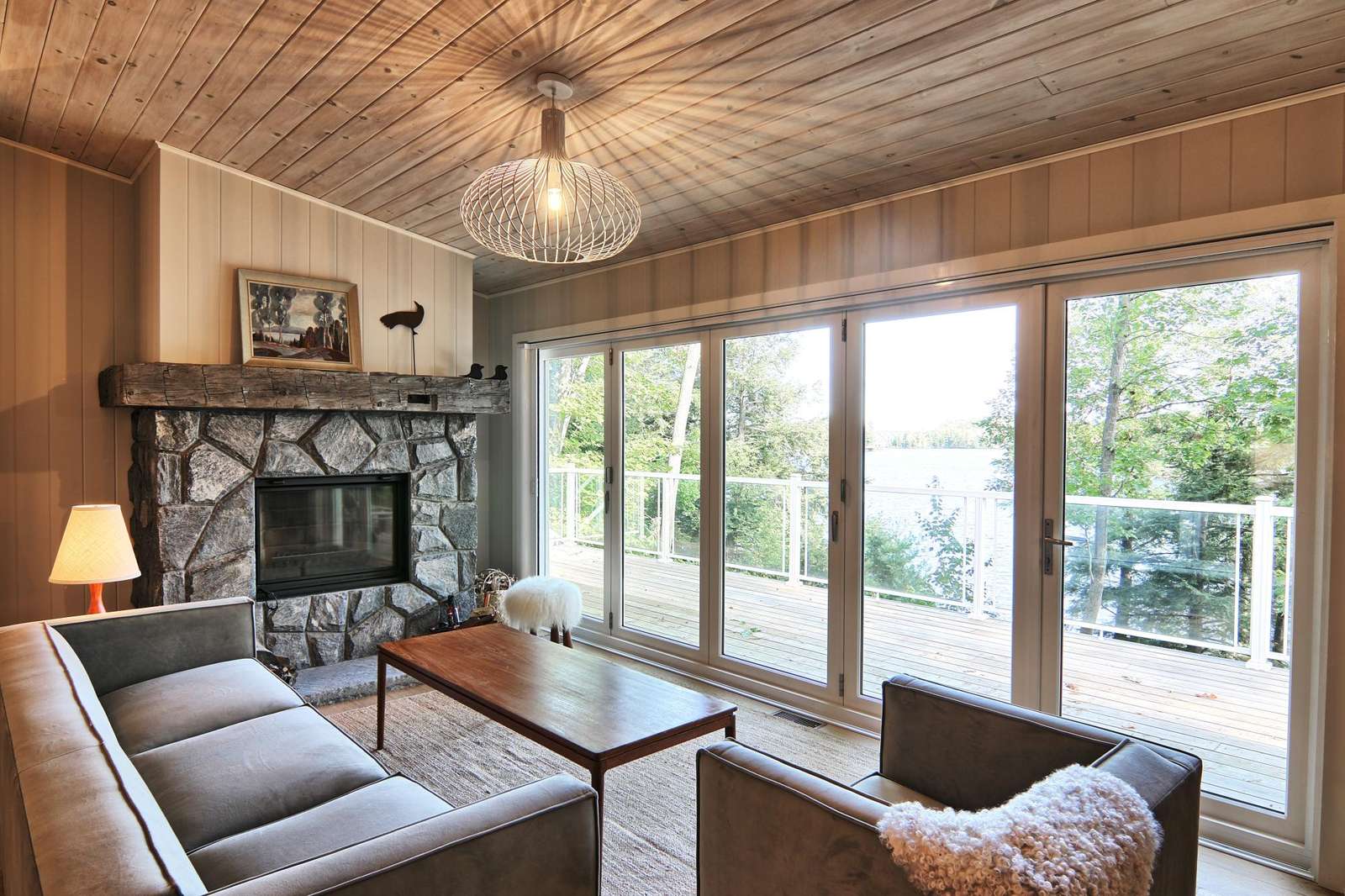 Living Room with walkout