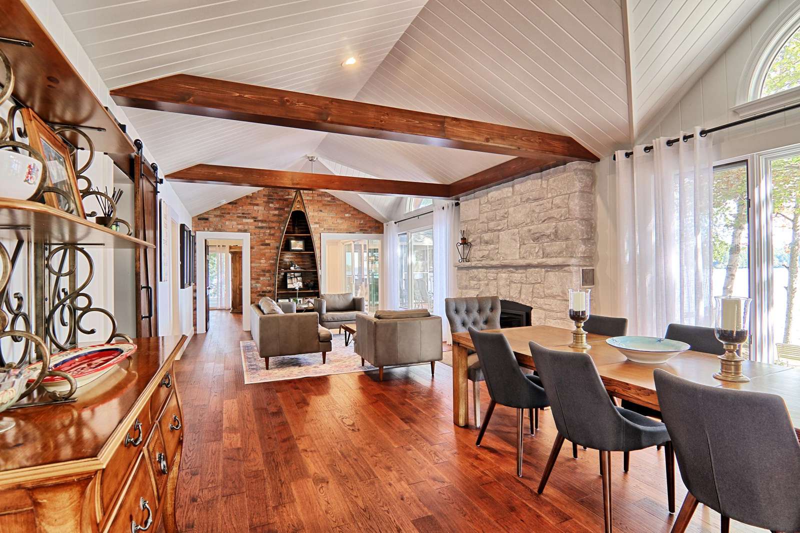 Dining and living room