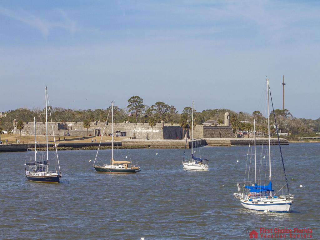 St. Augustine Florida Boats at the Castillo