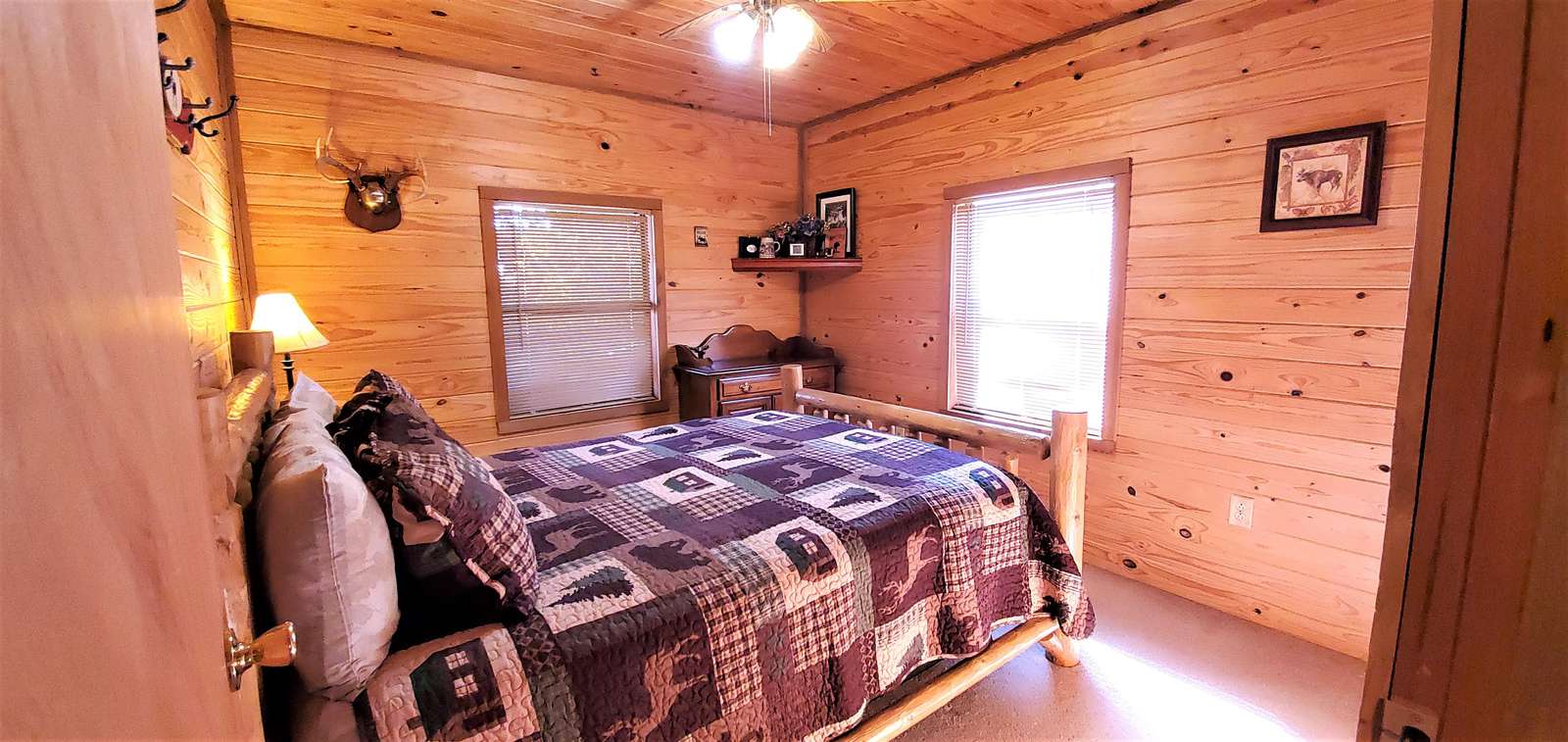 Bedroom with queen bed