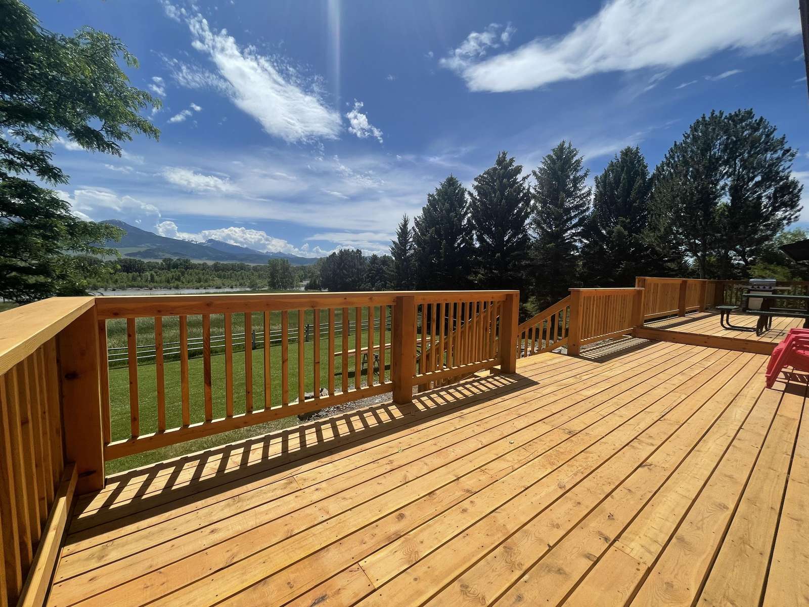 Brand New Deck overlooking Yellowstone River