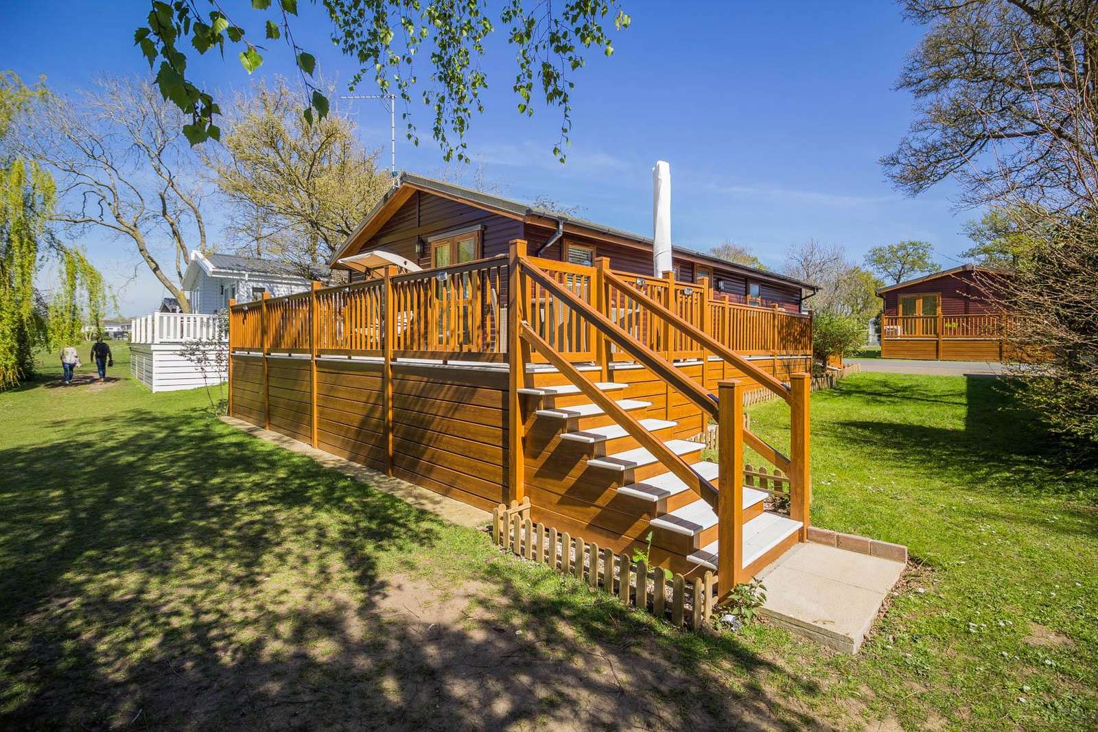 Discover the perfect setting for your next holiday at this dog-friendly, 4 berth lodge overlooking the lake on Carlton Meres Holiday Park. - property