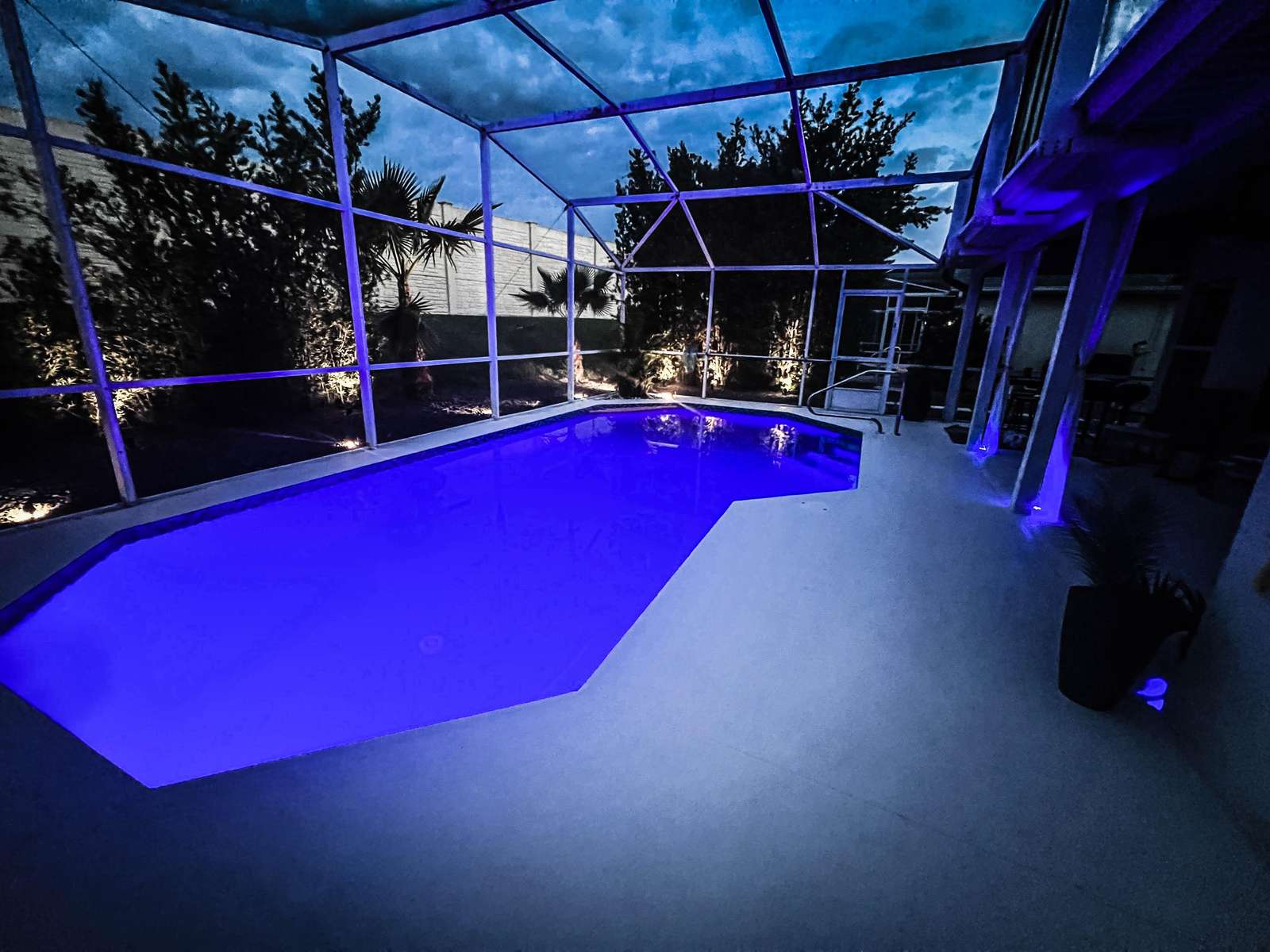 Enjoy the pool at daytime or nighttime. - property