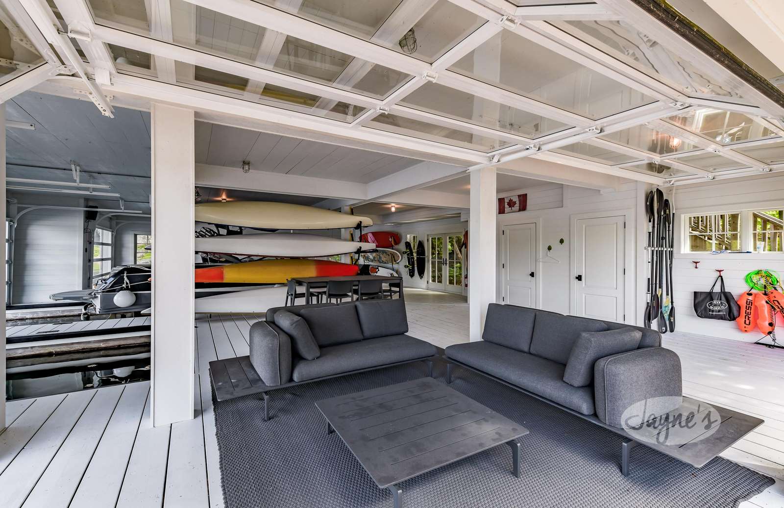 Boathouse Interior & Seating