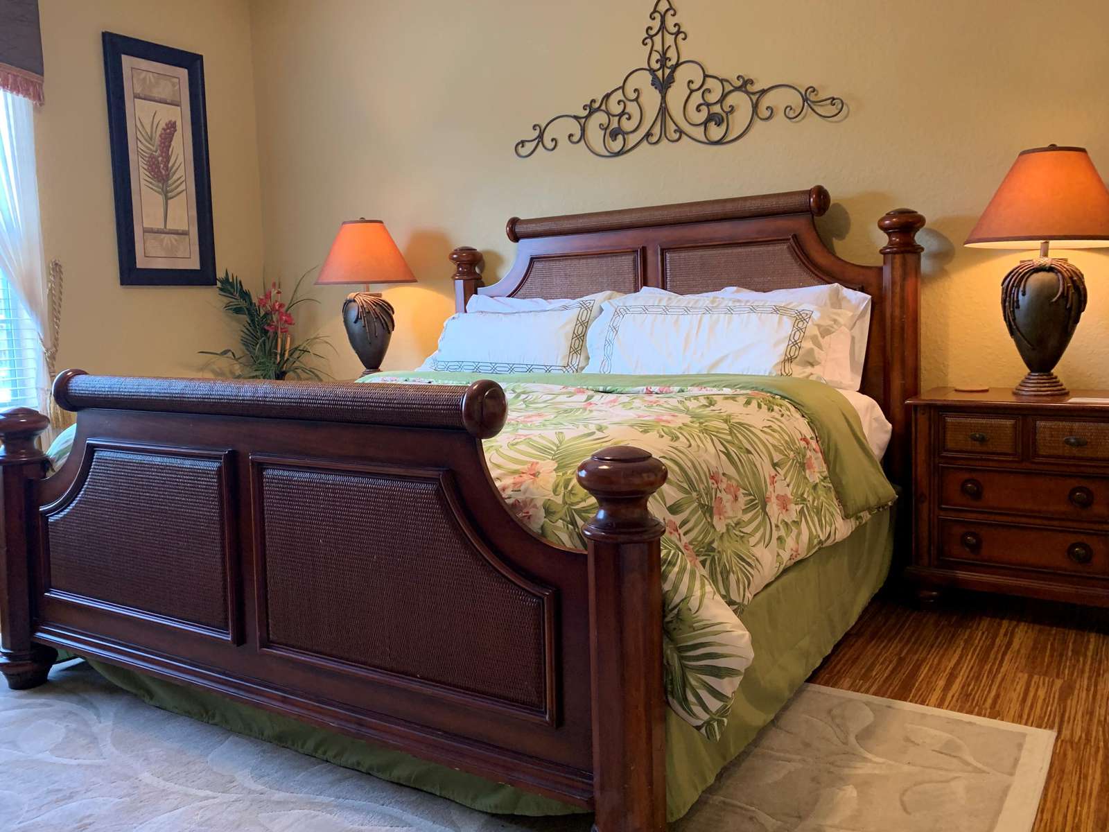 Master bedroom with king bed