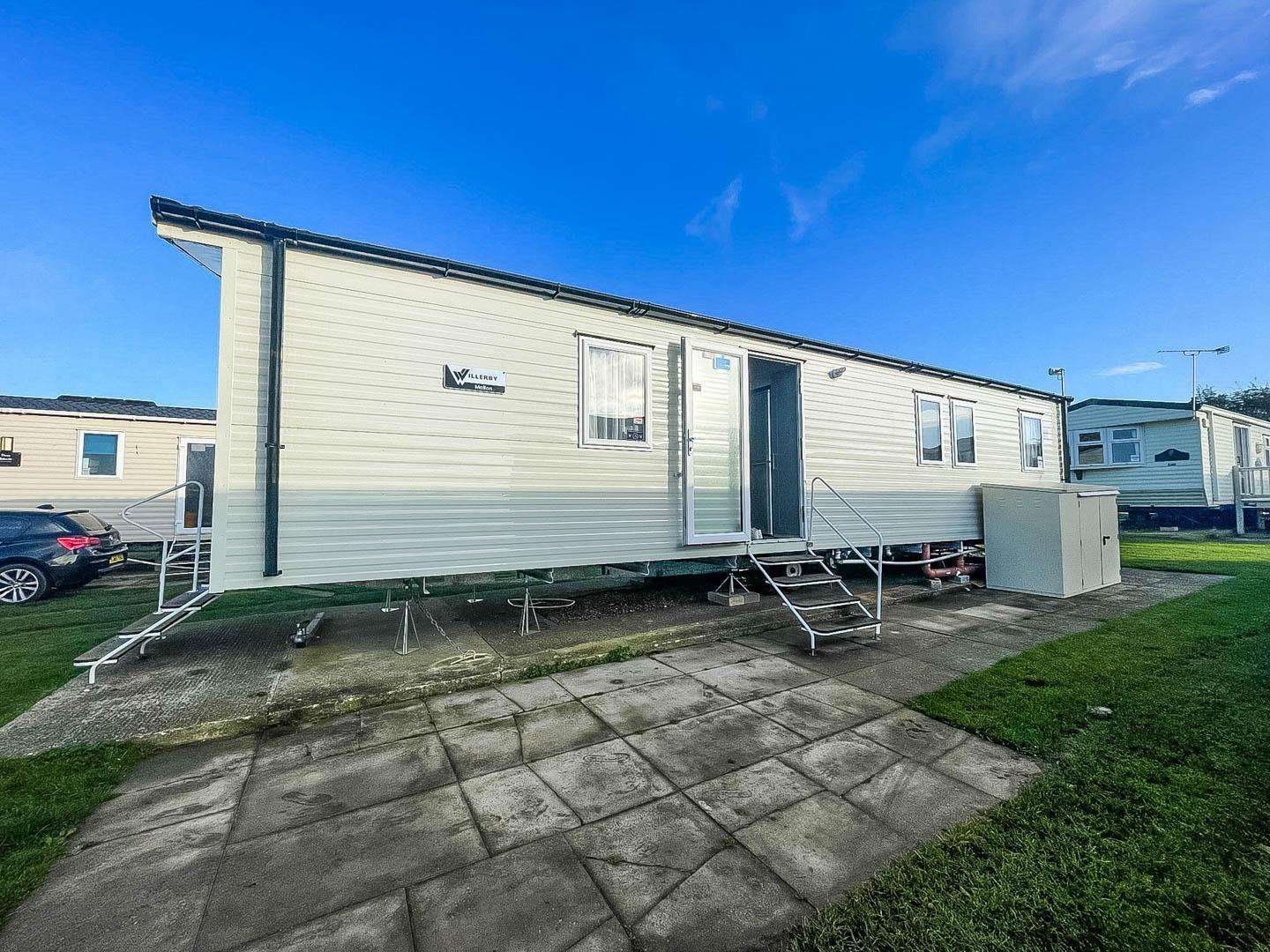 Discover the perfect base for your next UK getaway in this lovely 8 berth caravan with decking located on Manor Park Holiday Park, Hunstanton, and explore the stunning Norfolk coast. - property