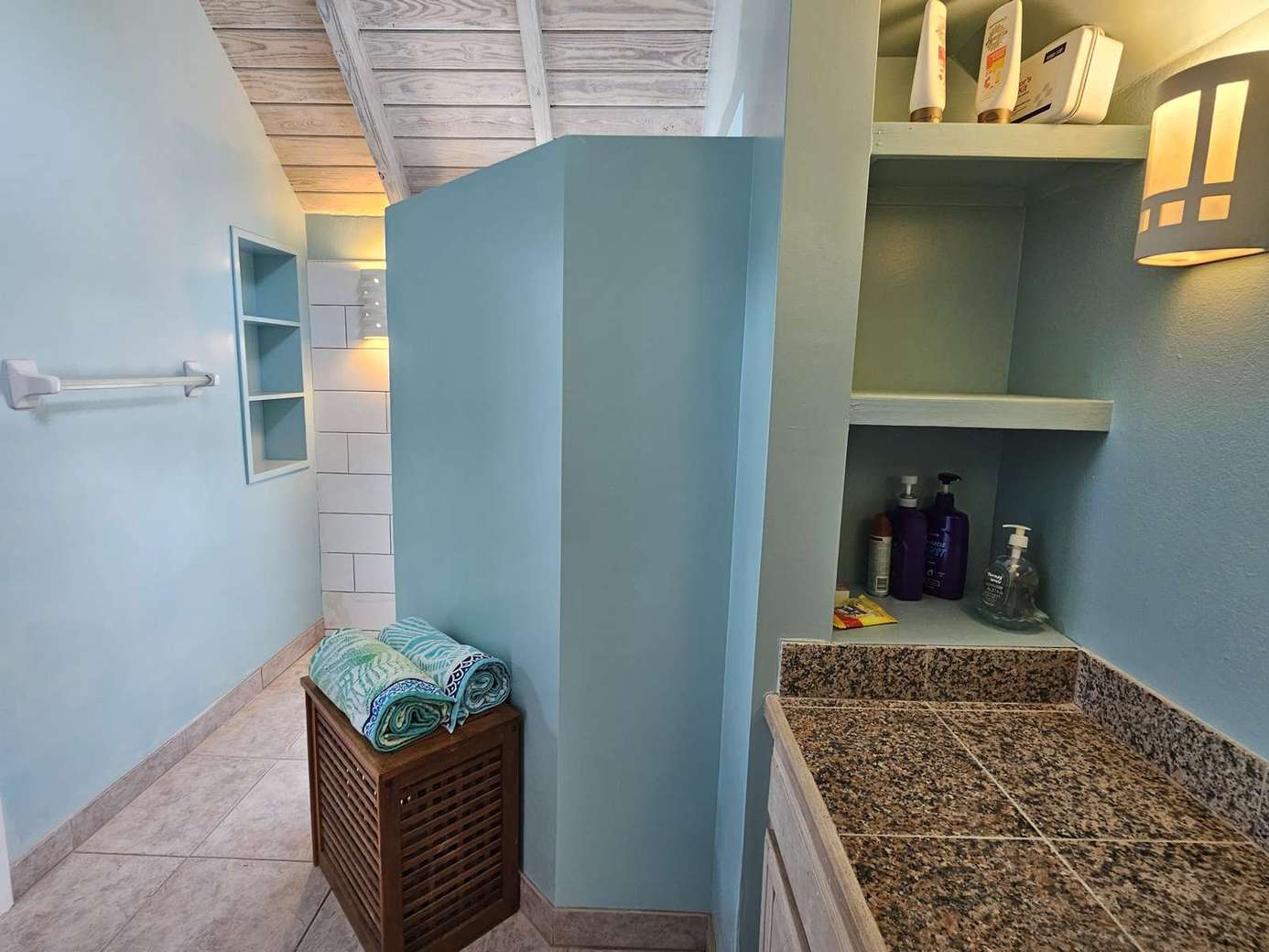 newly remodeled shower top floor April'26