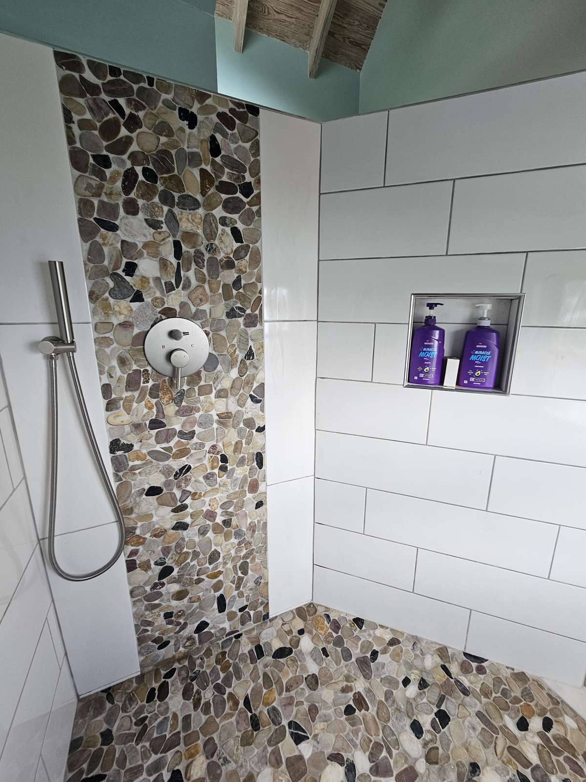 newly remodeled shower top floor April'26