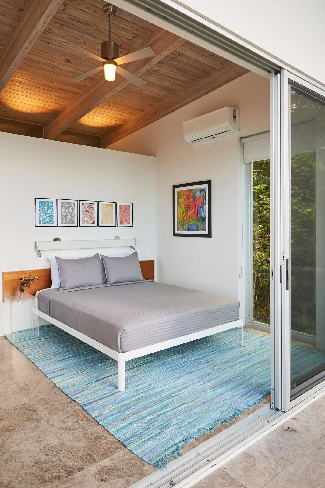 Bright, airy bedroom with seamless indoor-outdoor flow