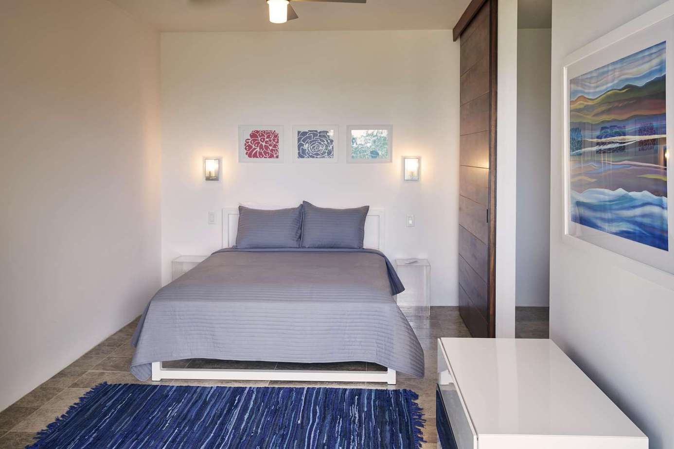 Cozy bedroom retreat with modern minimalist charm