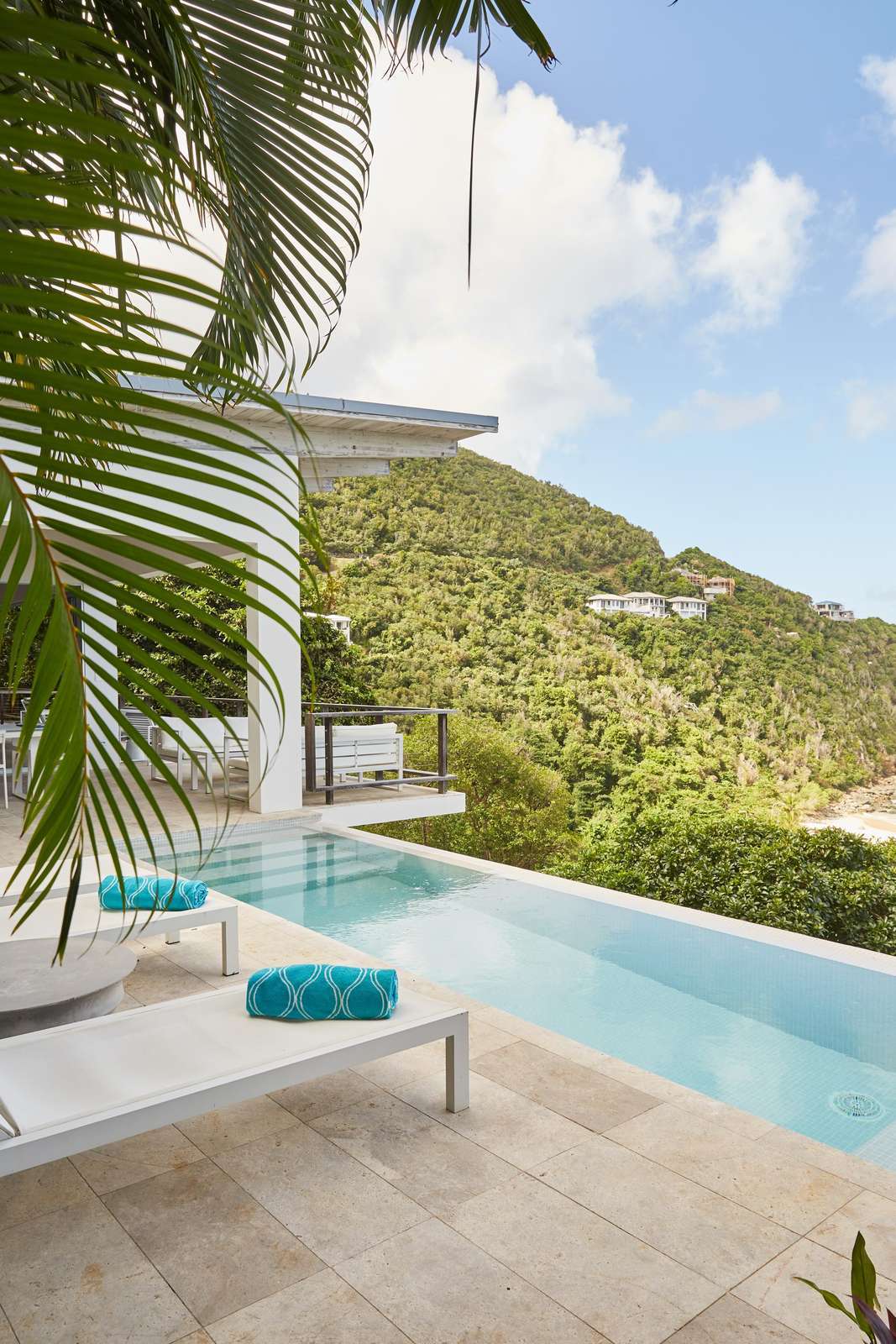 Serene poolside retreat with stunning mountain views