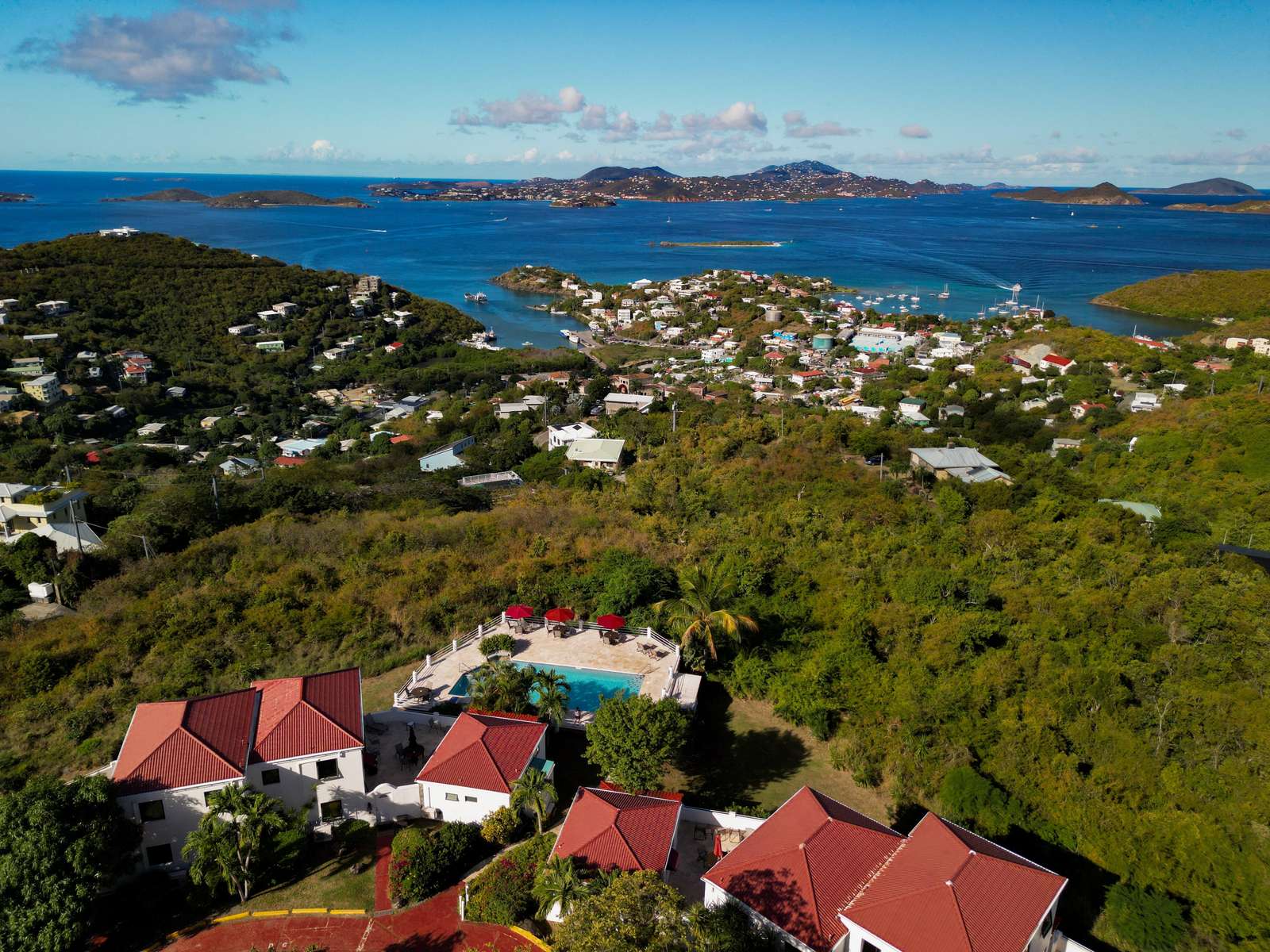 Secluded hillside retreat with panoramic ocean views - property