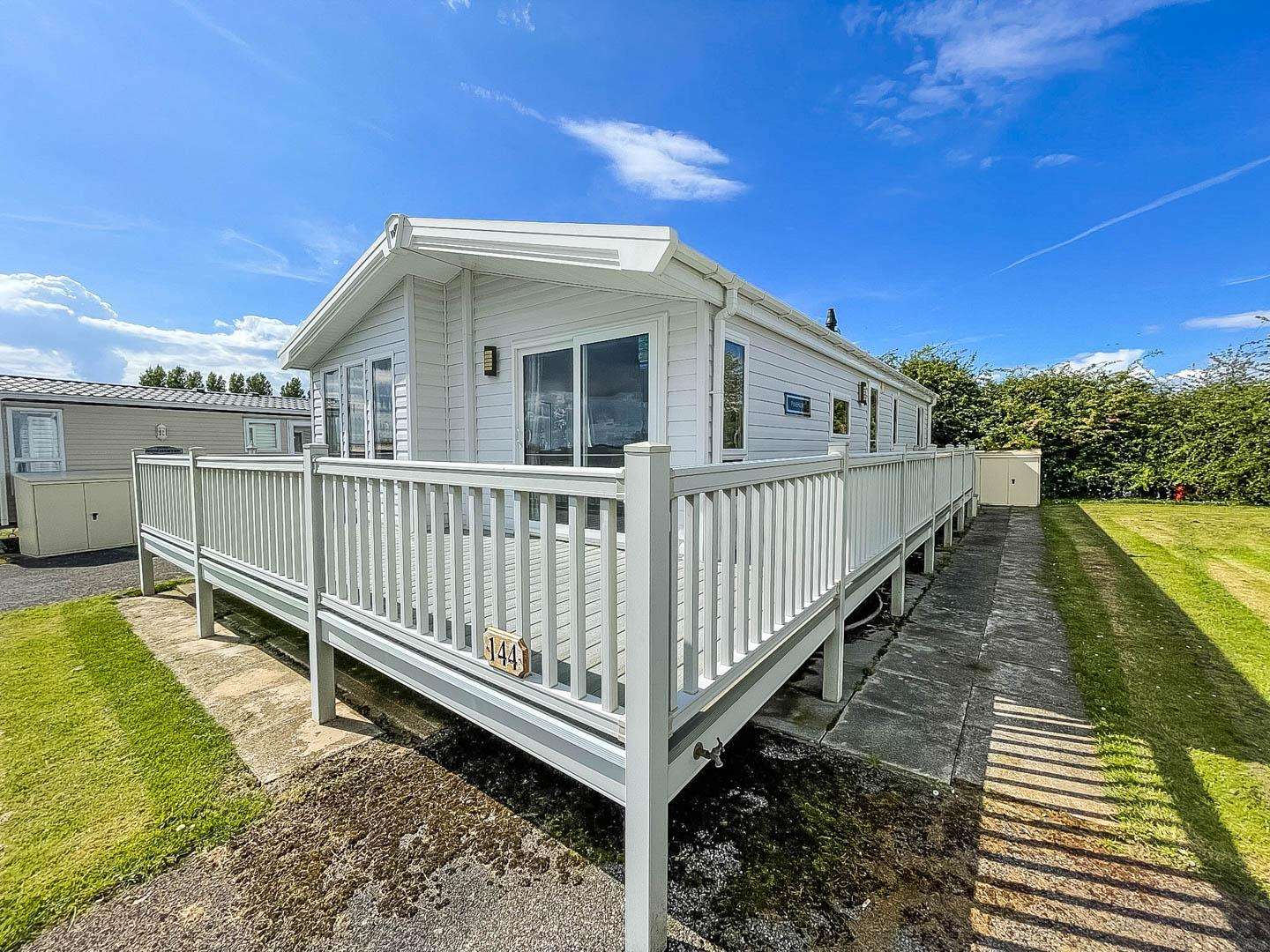 Discover the perfect base for your next UK getaway in this lovely 6 berth lodge with decking located on Manor Park Holiday Park, Hunstanton, and explore the stunning Norfolk coast. - property