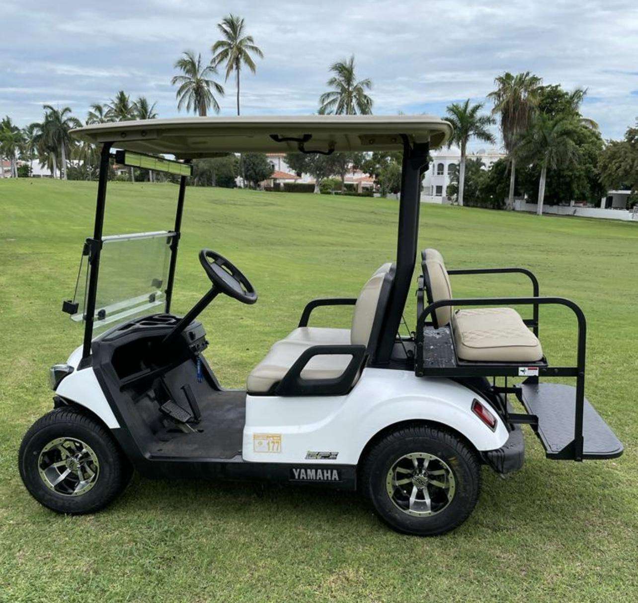 White Lightening Golf Cart 4 Seater - property