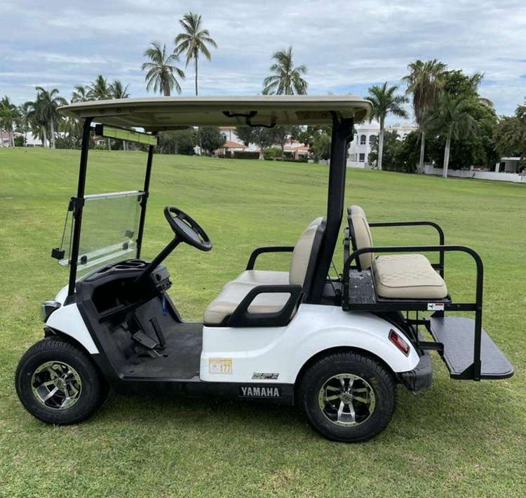 White Lightening Golf Cart 4 Seater Preview