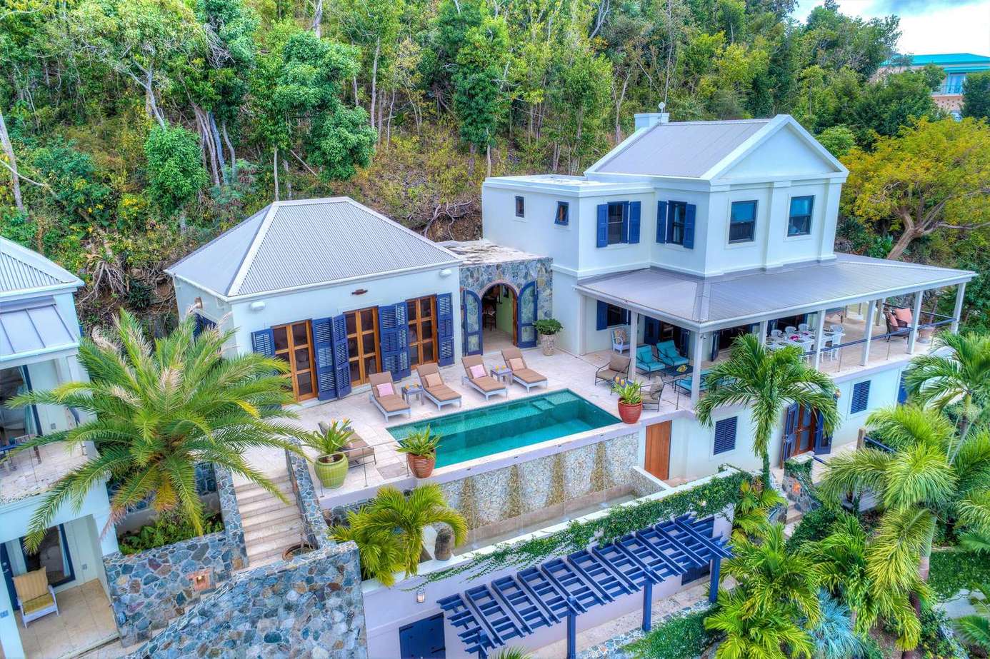 Luxurious hillside villa with private pool and panoramic views