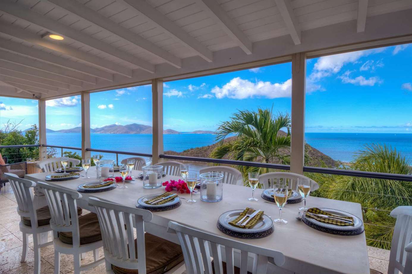 Spacious ocean-view patio perfect for sunset dinners and gatherings