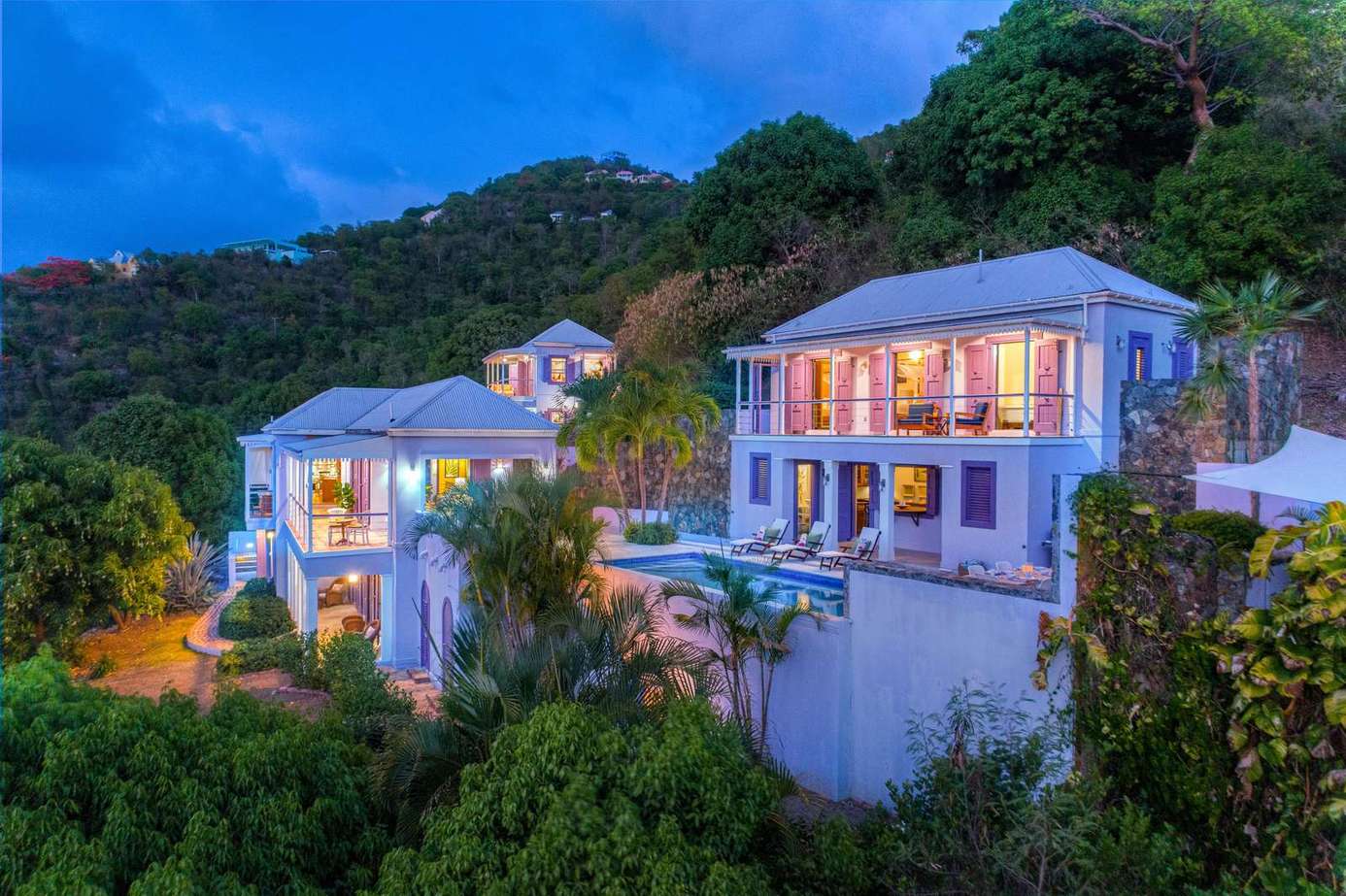 Hillside retreat with panoramic sunset views and spacious terraces