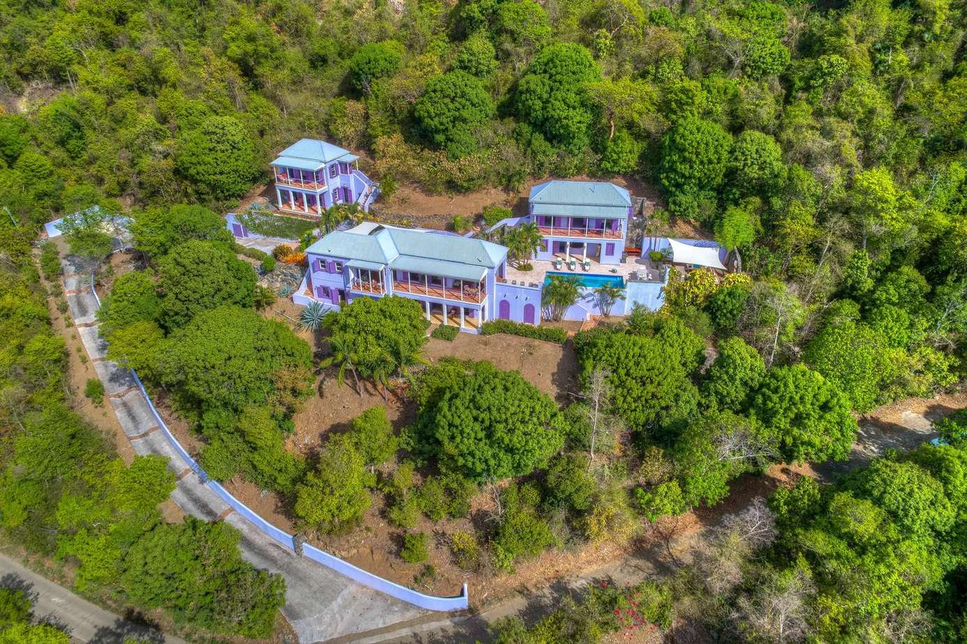 Secluded hillside retreat with panoramic forest views